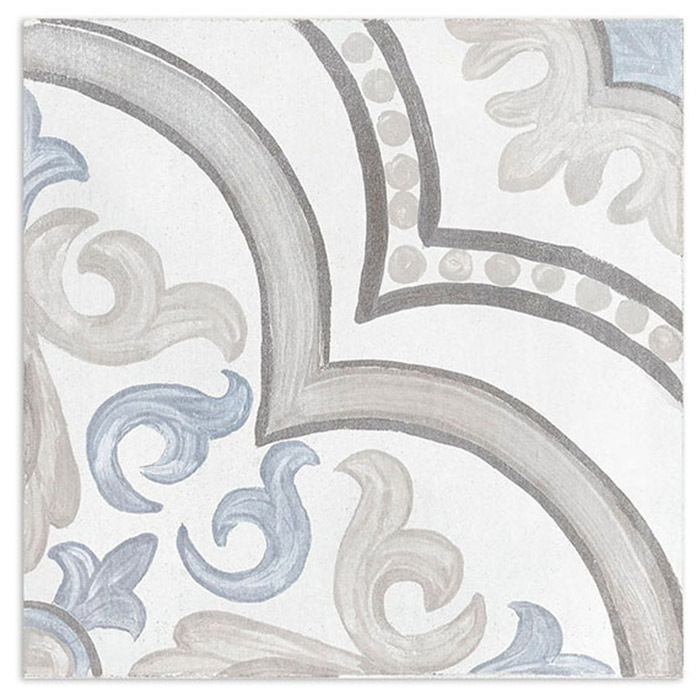 Azulejo hidráulico Adobe decor daiza white