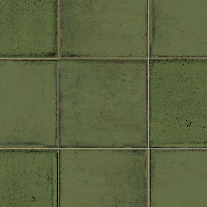azulejo verde ALCHIMIA OLIVE 15X15 BRILLO