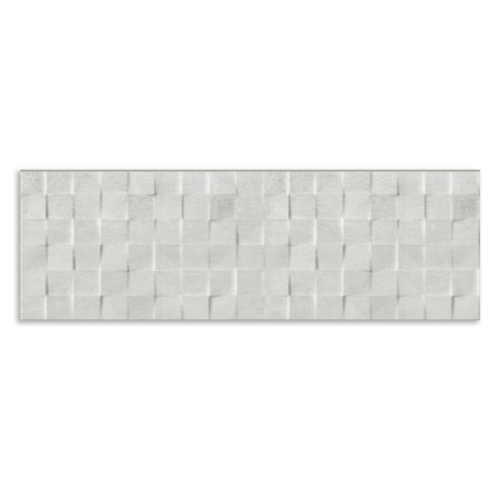 azulejo con relieve para cocinas y baños ANDIA DECOR GREY 25X70 MATE