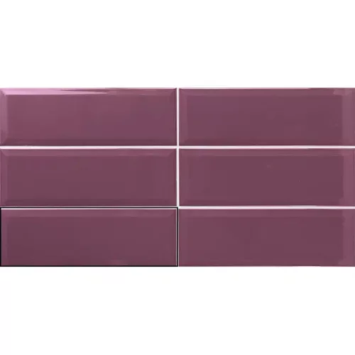 Azulejos Metro Loft Purple 10x30 Brillo Bis para interior