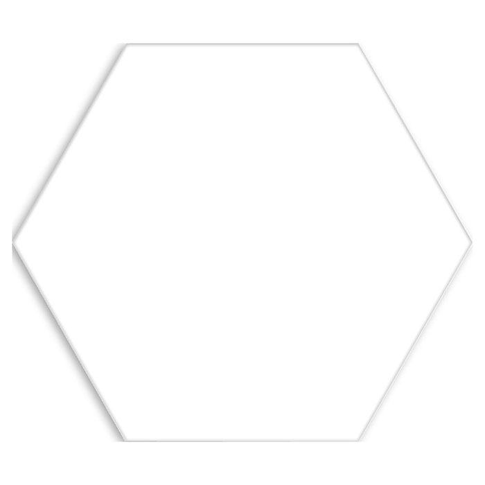 baldosa blanca hexagonal Basic Hex White 22x25