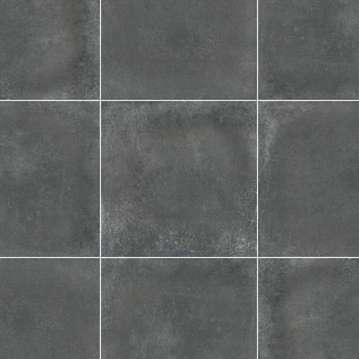 Azulejo cemento en color gris oscuro Beton Antracite 60x60 Antideslizante Suave