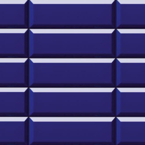 azulejo biselado 10x30 AZUL BRILLO