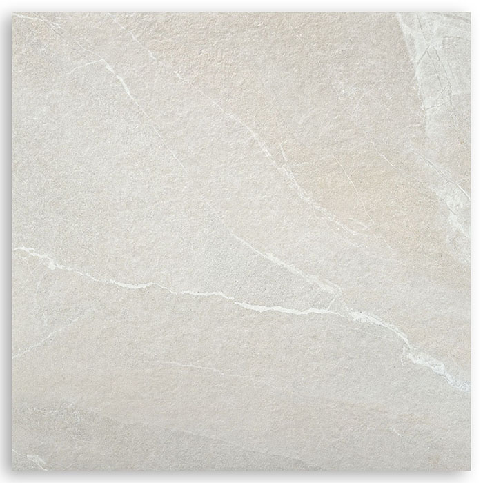 Baldosa porcelánica tipo piedra Bodo White 100x100 Mate-Slipstop