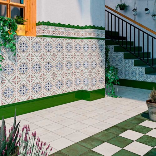 azulejo sevillano para patios colección Chiclana