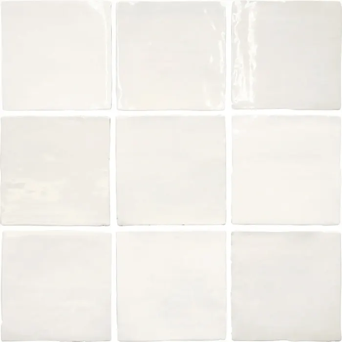 Azulejo blanco Fado White 13x13 Brillo