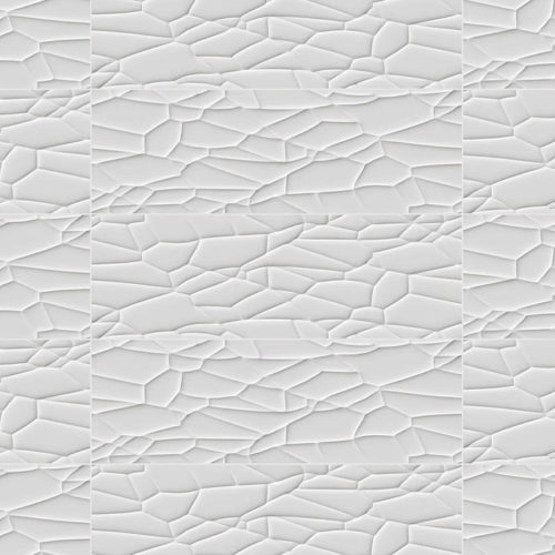 azulejos blancos con relieve para baños Glaciar Mojave 30x90 Mate Rec
