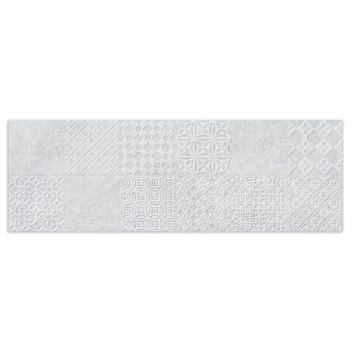azulejos blancos textura piedra con relieve KLIFF SYRMA WHITE 25X75 MATE