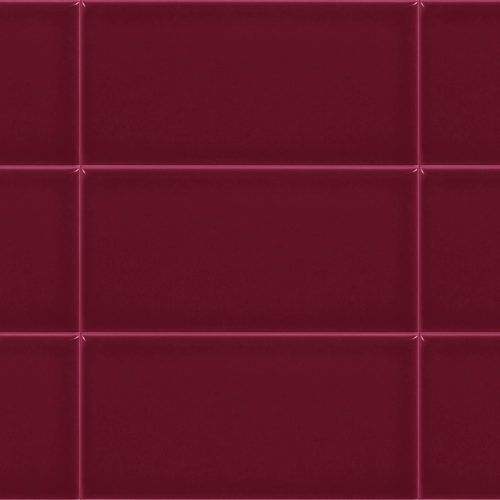 azulejo morado para cocina Liso 7.5x15 Bordeaux Brillo