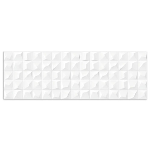 azulejo blanco con relieve Pure Kleber